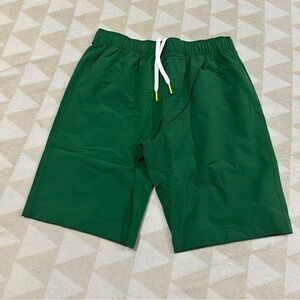 NWOT olivers apparel all over shorts grass green 9.5” inseam
